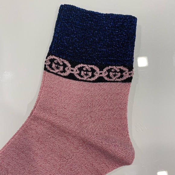 Gucci Interlocking GG Logo Chain Socks - Picture 6 of 11
